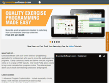 Tablet Screenshot of exercisesoftware.com
